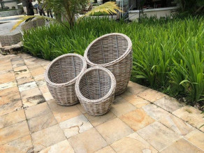 Fiji Flower Baskets - Set Of Three