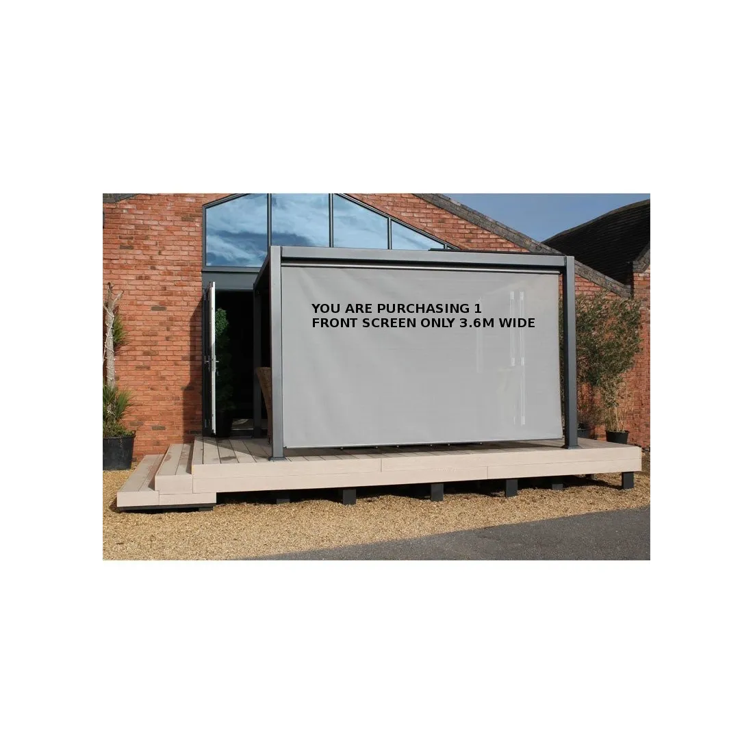 Galaxy Gazebo Front Screen - 3.6M  - 4