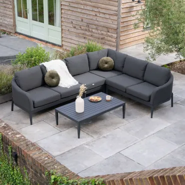 Duke Large Fabric Corner Sofa Set