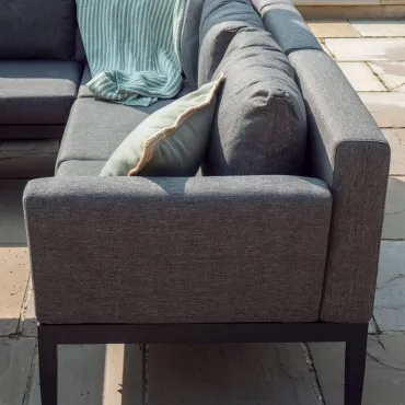 Zach Corner Aluminium Lounge Dining & Rising Table