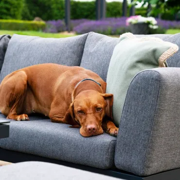 Zach Corner Aluminium Lounge Dining & Rising Table