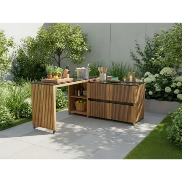 Amalfi Movable Kitchen Island