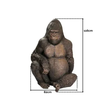 Gorilla Ornament | Silver