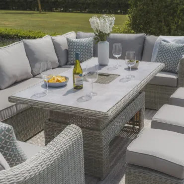 Oxford Deluxe Corner Dining With Rising Table & Armchair