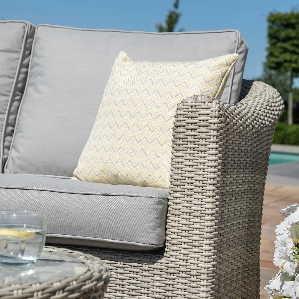 Oxford Small Rattan Corner Sofa Set