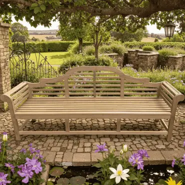 Lutyens 2.4m Teak Outdoor Garden Bench