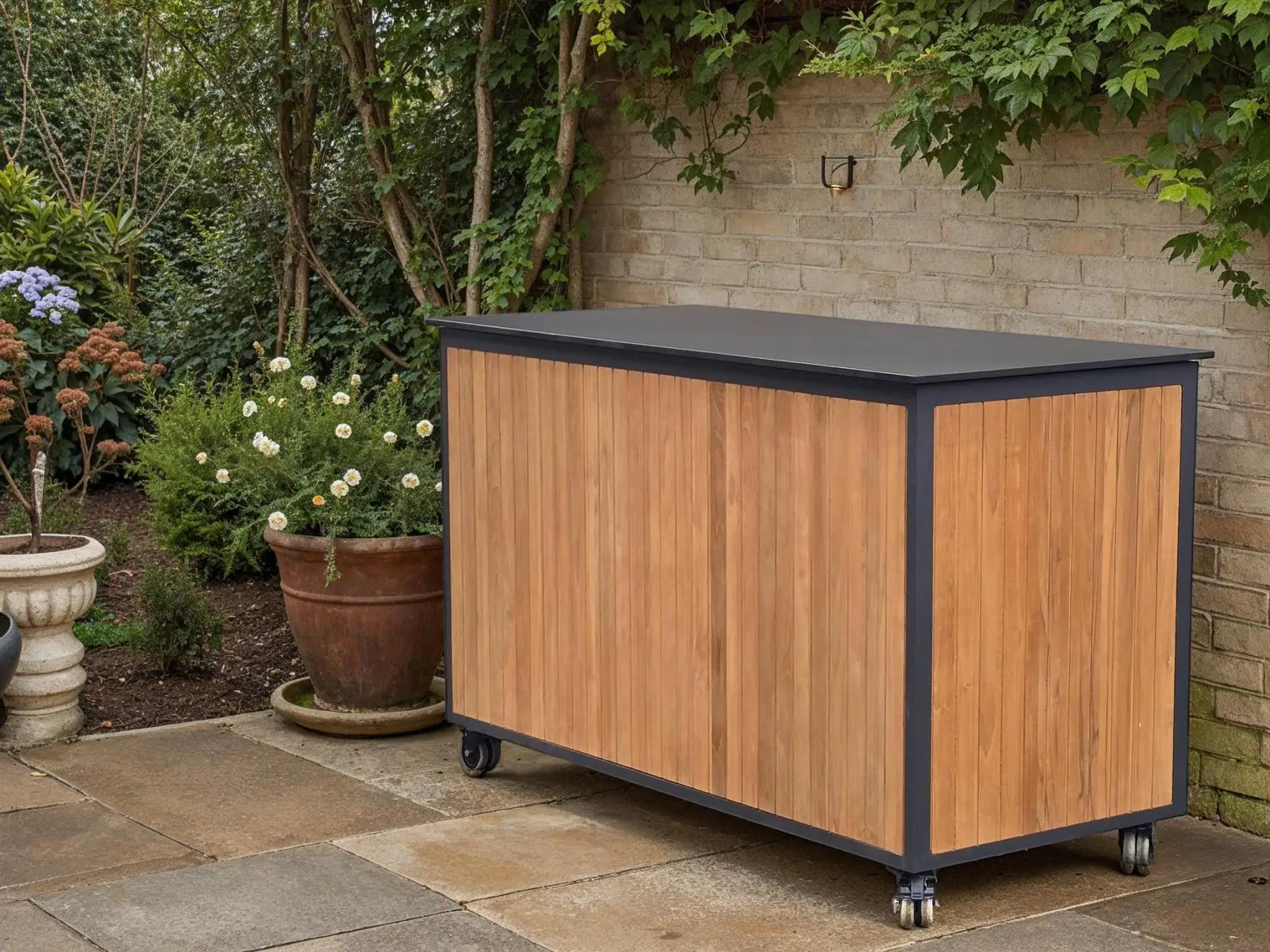 Mandalay Certified Teak Cushion Box