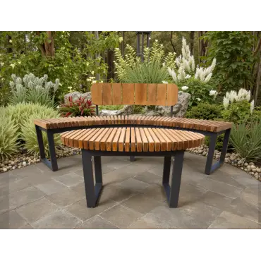 Mandalay Curved Backless Bench