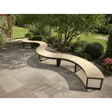 Mandalay Curved Backless Bench