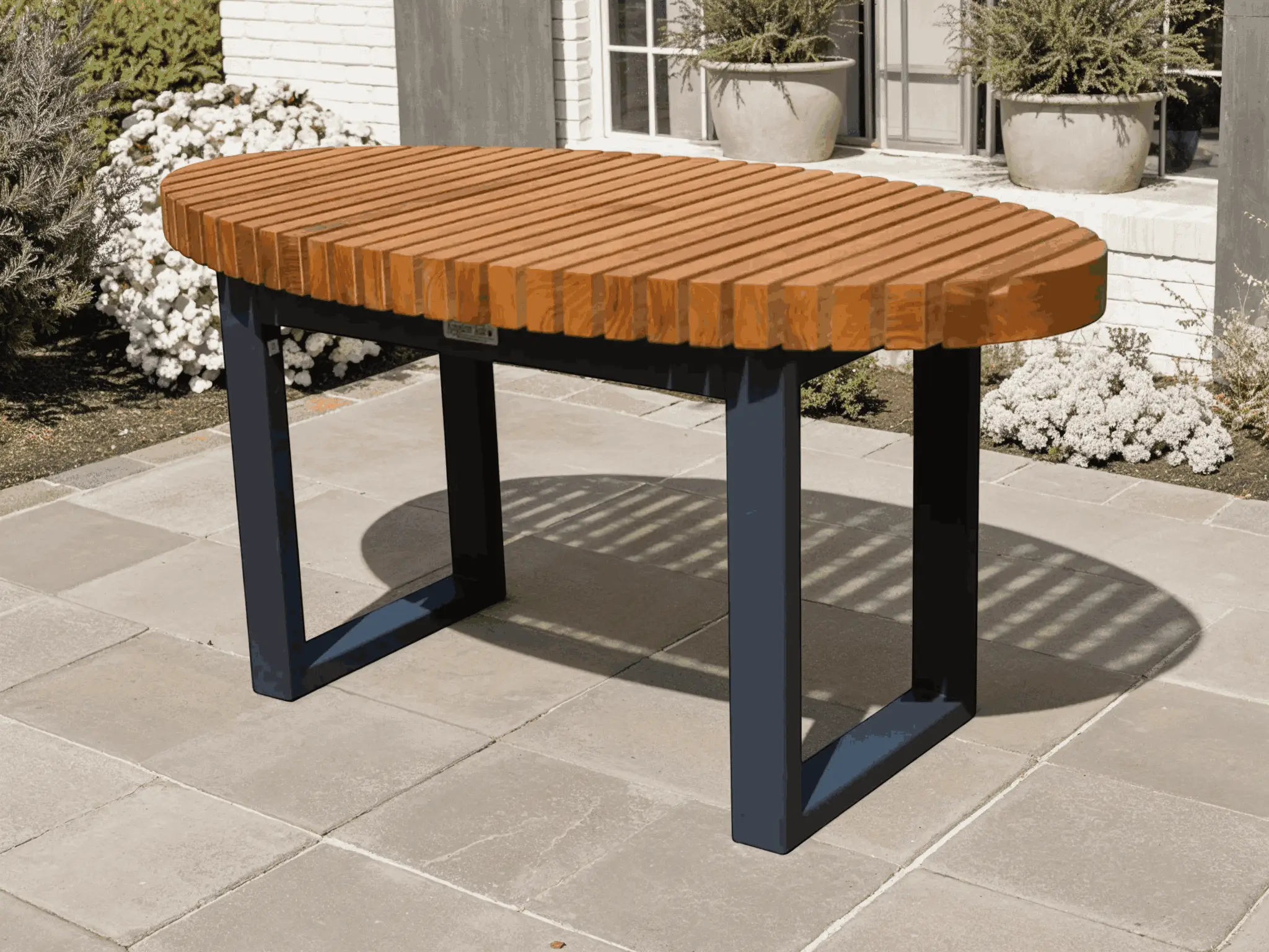 Mandalay Curved Backless Bench