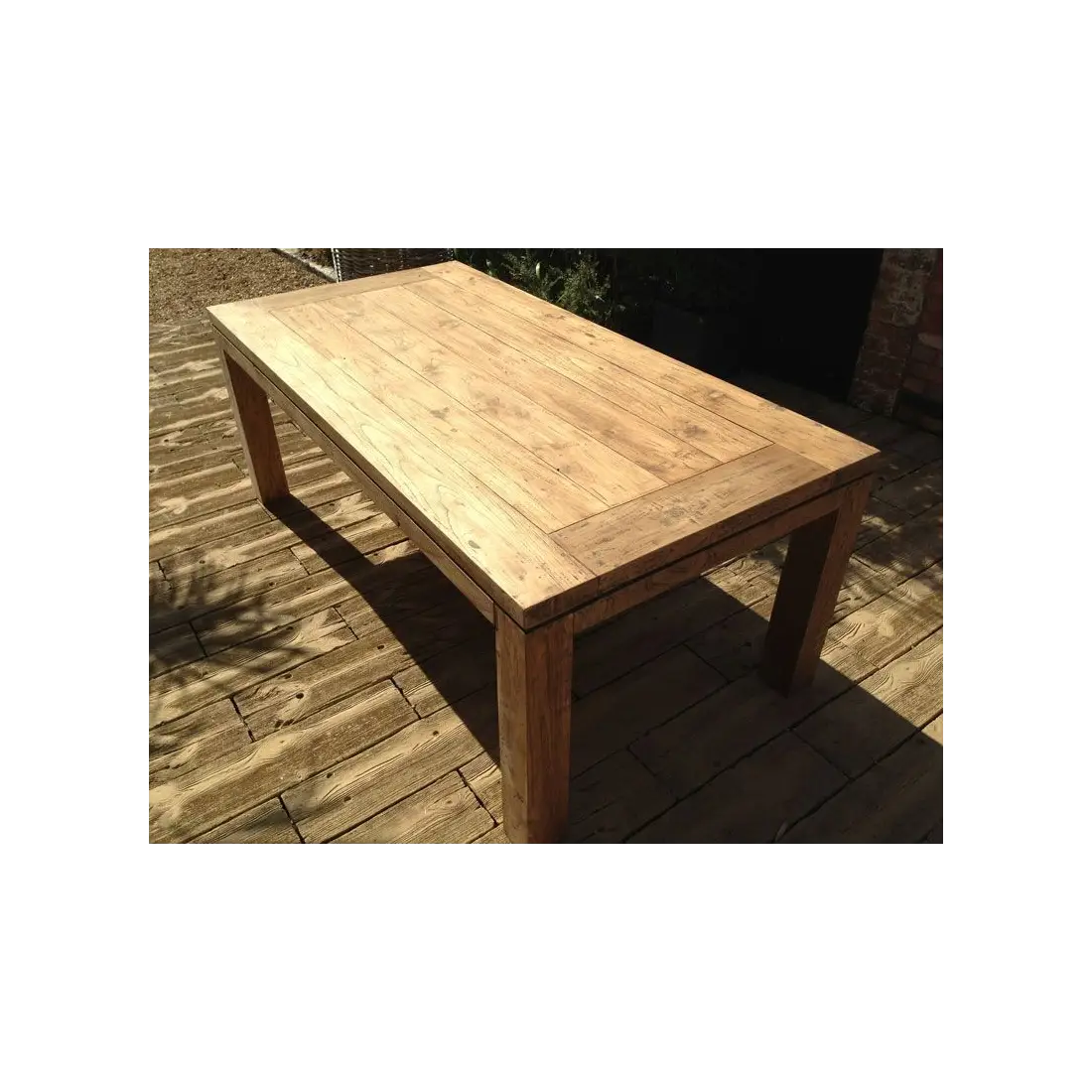 York Reclaimed Teak Dining Table 2.8M