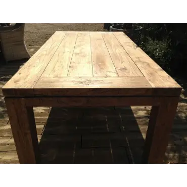 York 2m Table reclaimed teak garden furniture