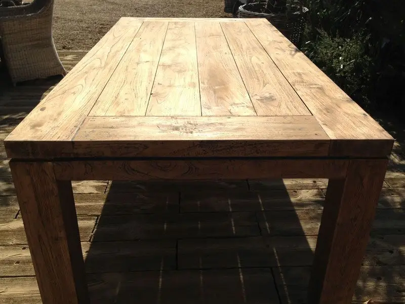 York Reclaimed Teak Dining Table 1.6M