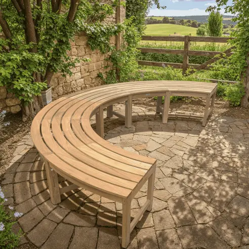 Curved Backless Bench Curved Backless Bench