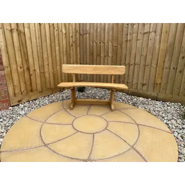 Romance teak bench