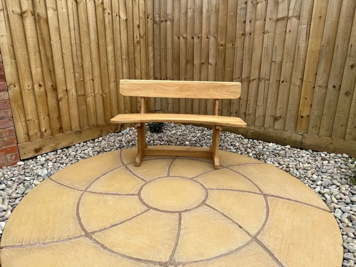 Romance teak bench