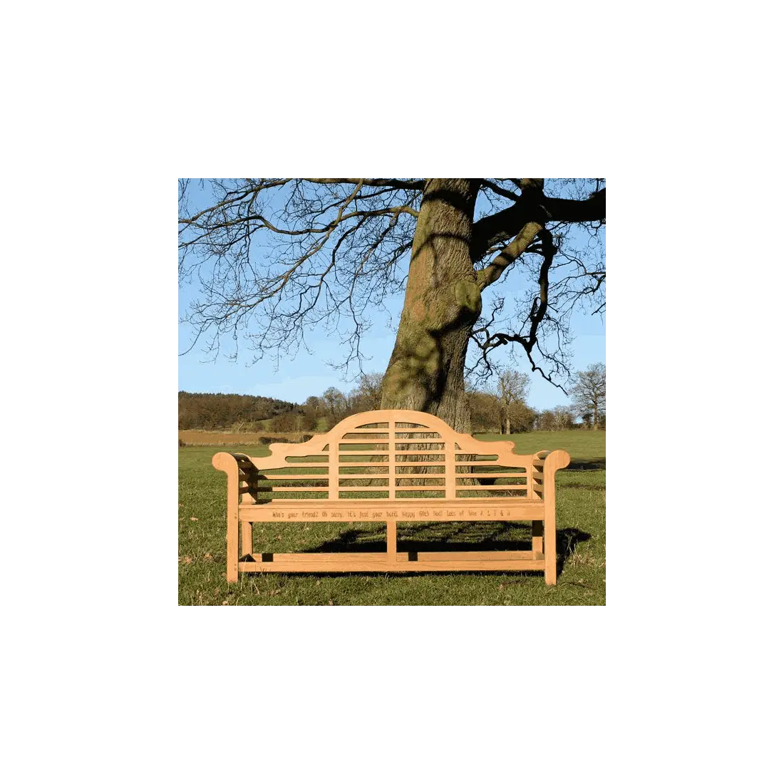 Lutyens 1.9m Teak Approved garden bench