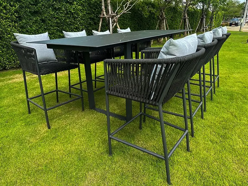 Aruba 8 Chair Bar Dining Set