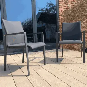 Edge Sense 8 Chair Dining Set - Teak Certified