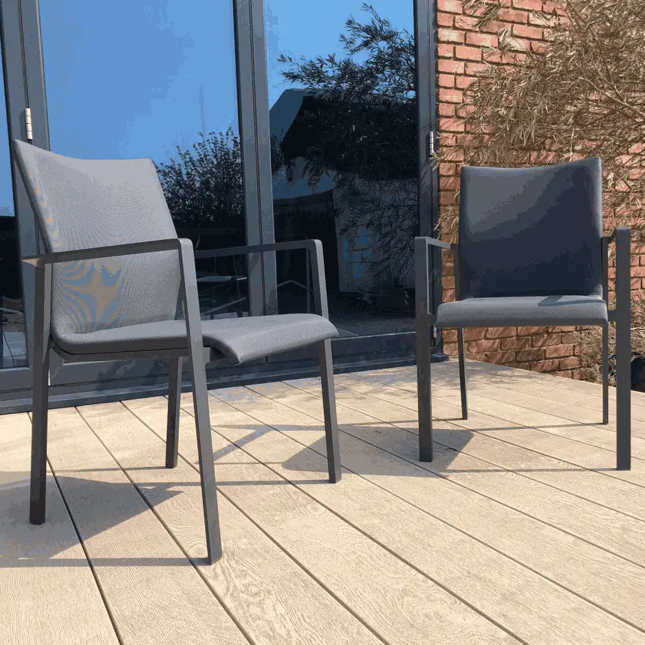 Edge Sense 8 Chair Dining Set - Teak Certified