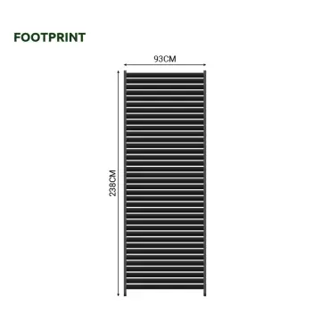 Titan Aluminium Louvre Single Side Panel