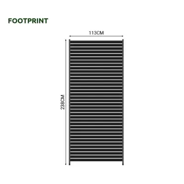 Titan Aluminium Louvre Single Side Panel