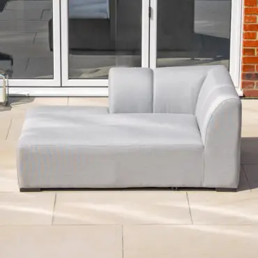 Zeus Fabric Aluminium Right Handed Piece Modular