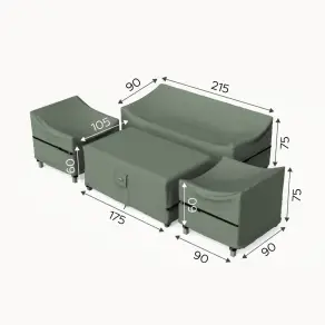Protex Furniture Cover Pack for Talia Grande 3 Seater Sofa Lounge Dining Set