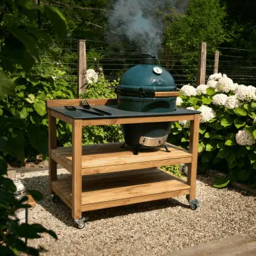 Big Green Egg Unit With Wheels - Bari