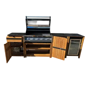 Amalfi Teak Outdoor Kitchen Set 5