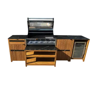 Amalfi Teak Outdoor Kitchen Set 5