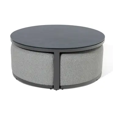 Ibiza Large Corner Sofa Set Round Coffee Table