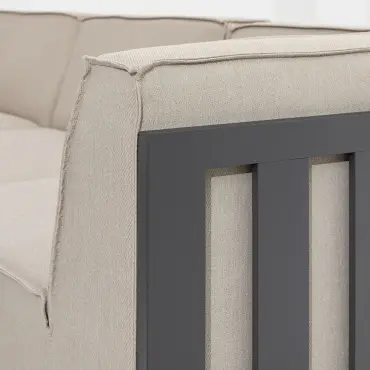Ibiza U Shape Sofa Set & round Coffee Table