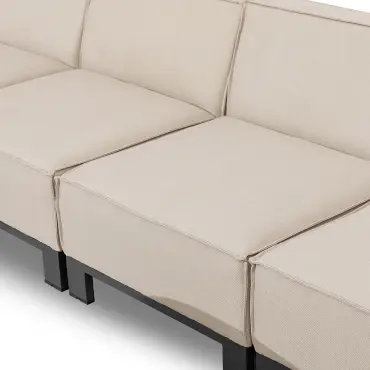 Ibiza U Shape Sofa Set & round Coffee Table