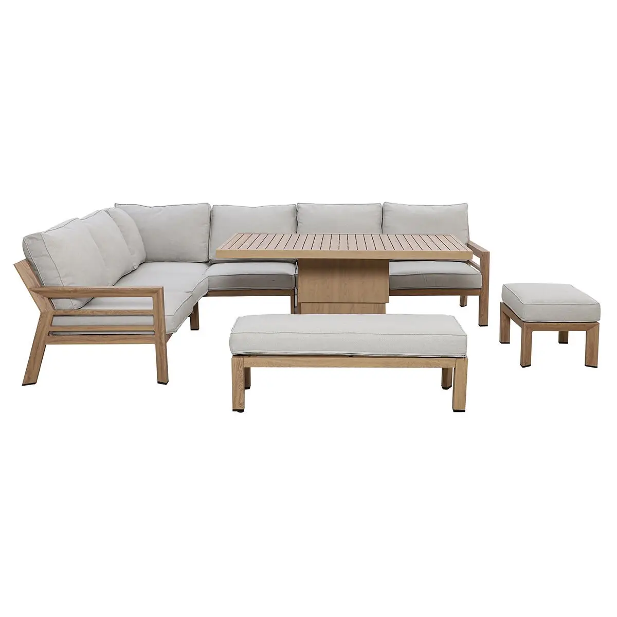 New York Corner Dining Set With Rising Table