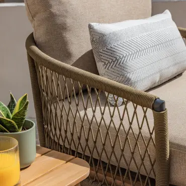 Bali Rope Weave Double Sunlounger Set