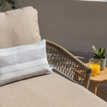 Bali Rope Weave Double Sunlounger Set