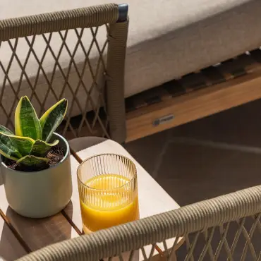 Bali Rope Weave Double Sunlounger Set