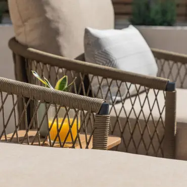 Bali Rope Weave Double Sunlounger Set