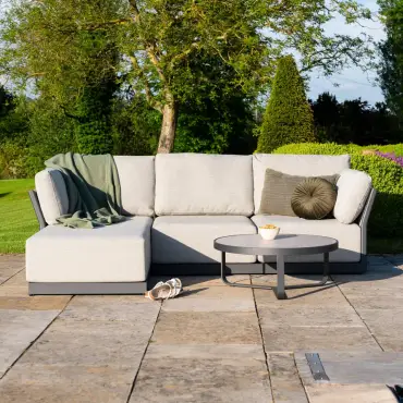 Jude Rope Aluminium 3 Seater Right Handed Chaise Sofa