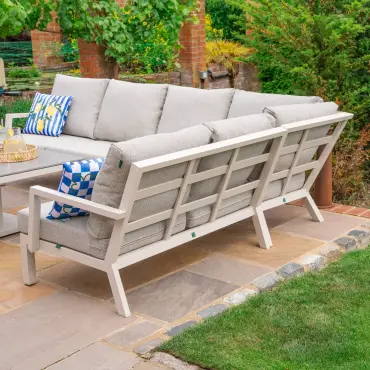 Vogue Corner Sofa Set – Rising Table, Armchair & Bench