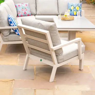 Vogue Corner Sofa Set - Rising Table, Armchair & Bench