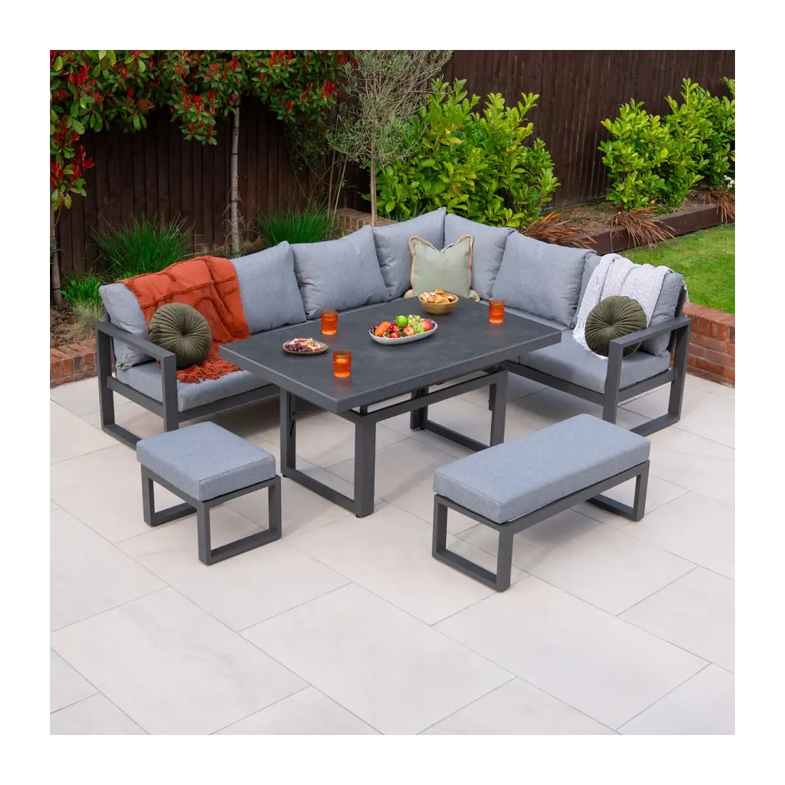 Maxwell L-Shape Corner Lounge Dining & Rising Table Maxwell L-Shape Corner Lounge Dining & Rising Table