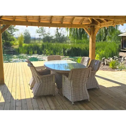 Fiji Oval 6-Chair Set | Garden Furniture Spain