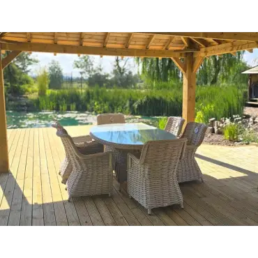 Fiji Oval 6 Chair Set