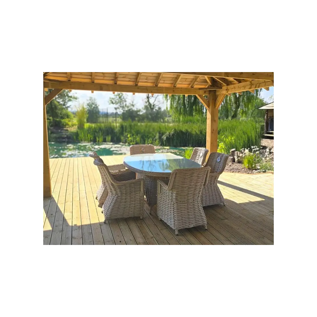 Fiji Oval 6-Chair Set | Garden Furniture Spain