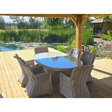 Fiji Oval 6 Chair Set