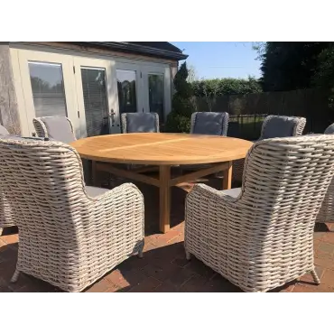 Fiji 8-Chair Dining Set with Malvern 2.1m Table