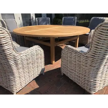 Fiji 8-Chair Dining Set with Malvern 2.1m Table