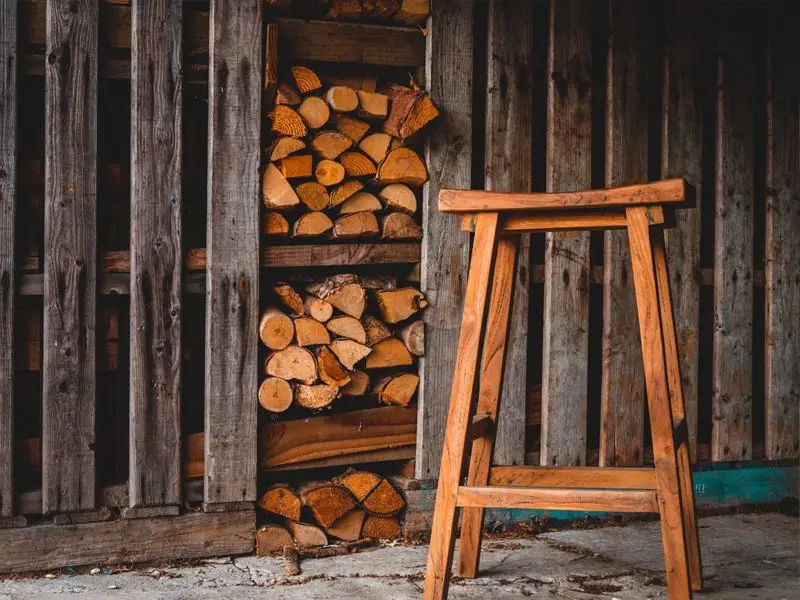 Reclaimed Teak Bar Stool x4